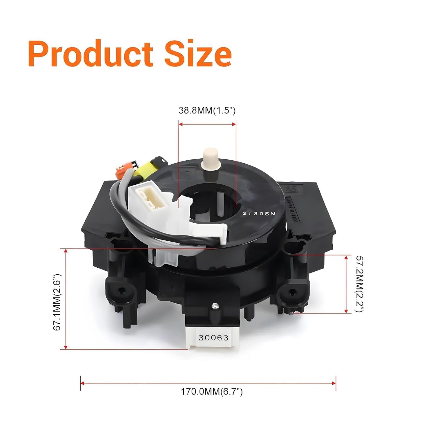 Replacement Wiring Harnesses Clcok-Spring for Nissan Murano 2003 2004 2005 2006 2007 Part# B5567-CB66A 25567-5X00A