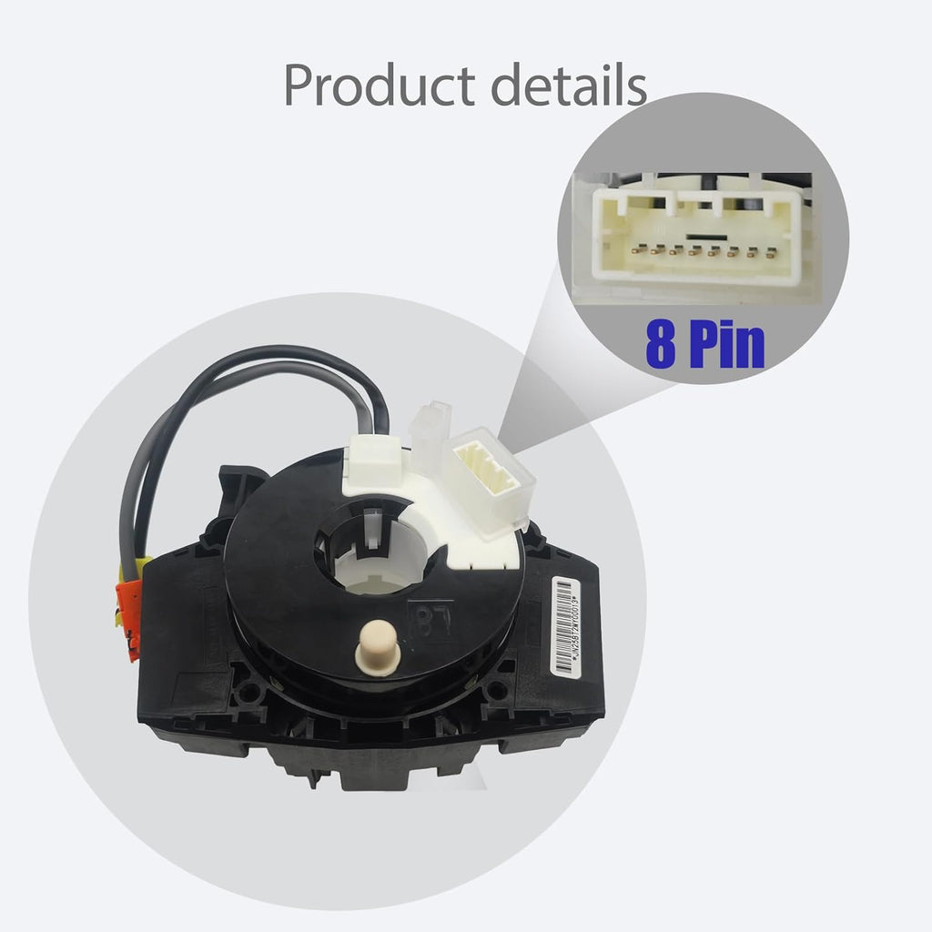 Replacement Wiring Harnesses Clcok-Spring Compatible with Nissan Titan 2004-2015 Rogue 2007-2015 Versa Sentra 2007-2012， Murano Maxima Quest 350Z 2004-2009 Steering Wheel Coil Third-Party Accessory