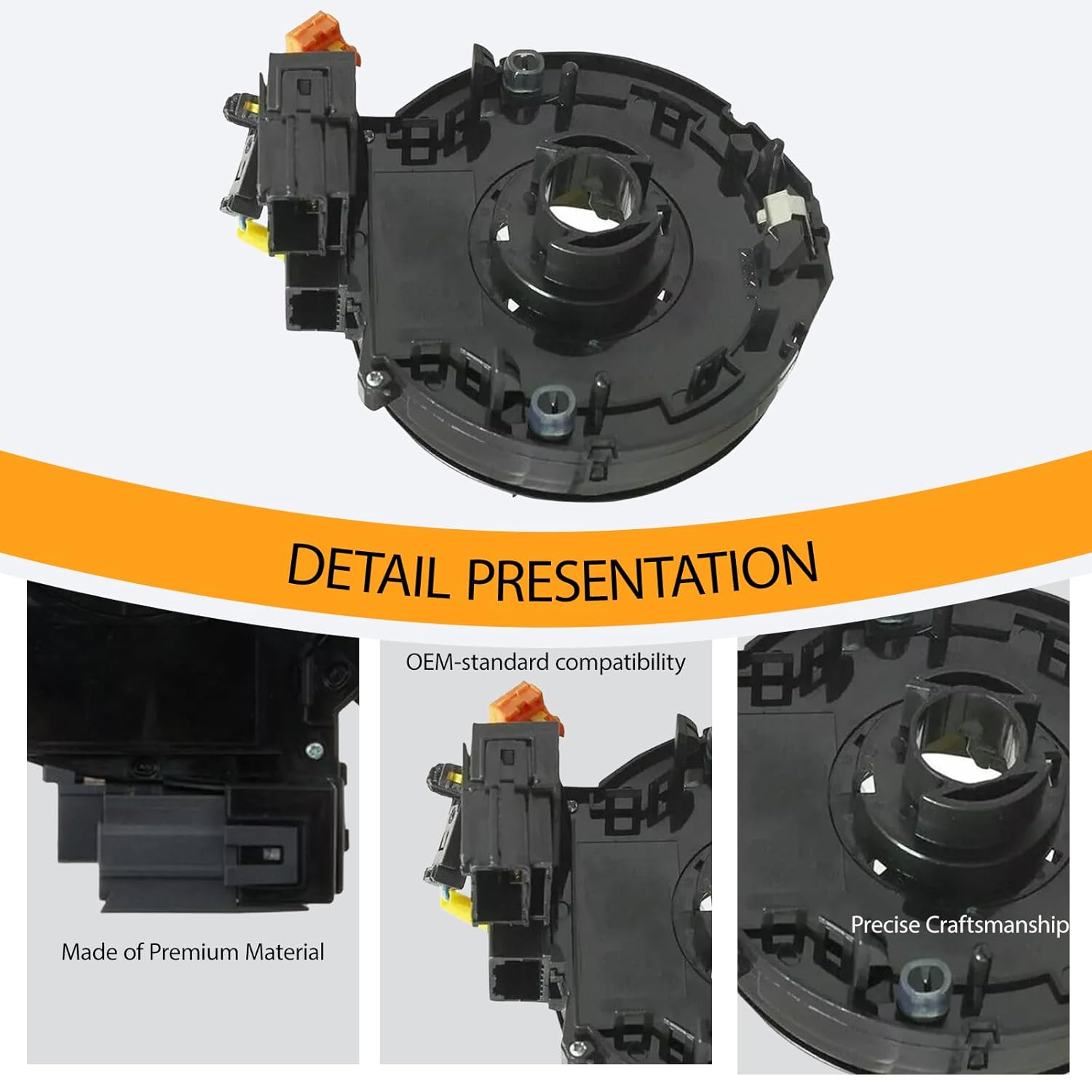 Replacement Wiring Harnesses Clcok-Spring for Toyota Corolla/Matrix 2003-2008, Camry 2002-2006, Sienna 2004-2010, Highlander 2004-2007, Lexus LS430 2001-2006, Scion tC 05-10, xA/xB 04-06, 84306-02110