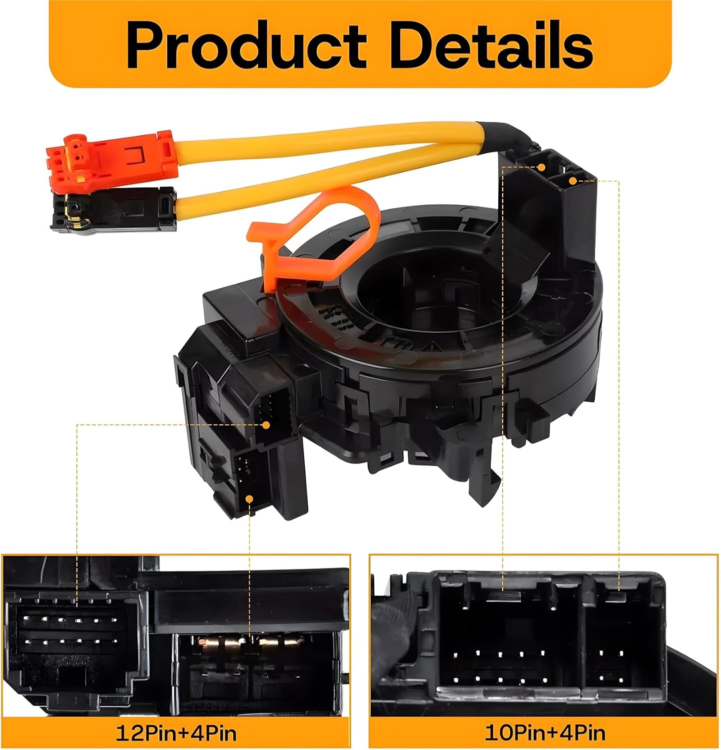 Replacement Wiring Harnesses Clcok-Spring for Toyota Tacoma 2005-2015, Toyota Tundra 2007-2021 Part# 84306-48030 84306-0E010 84306-06140