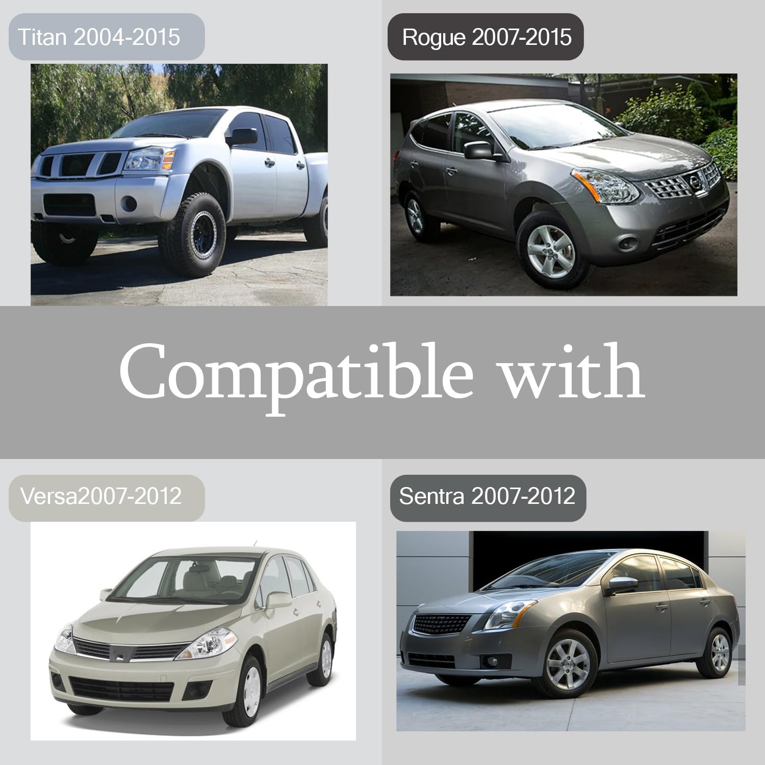 Replacement Wiring Harnesses Clcok-Spring Compatible with Nissan Titan 2004-2015 Rogue 2007-2015 Versa Sentra 2007-2012， Murano Maxima Quest 350Z 2004-2009 Steering Wheel Coil Third-Party Accessory