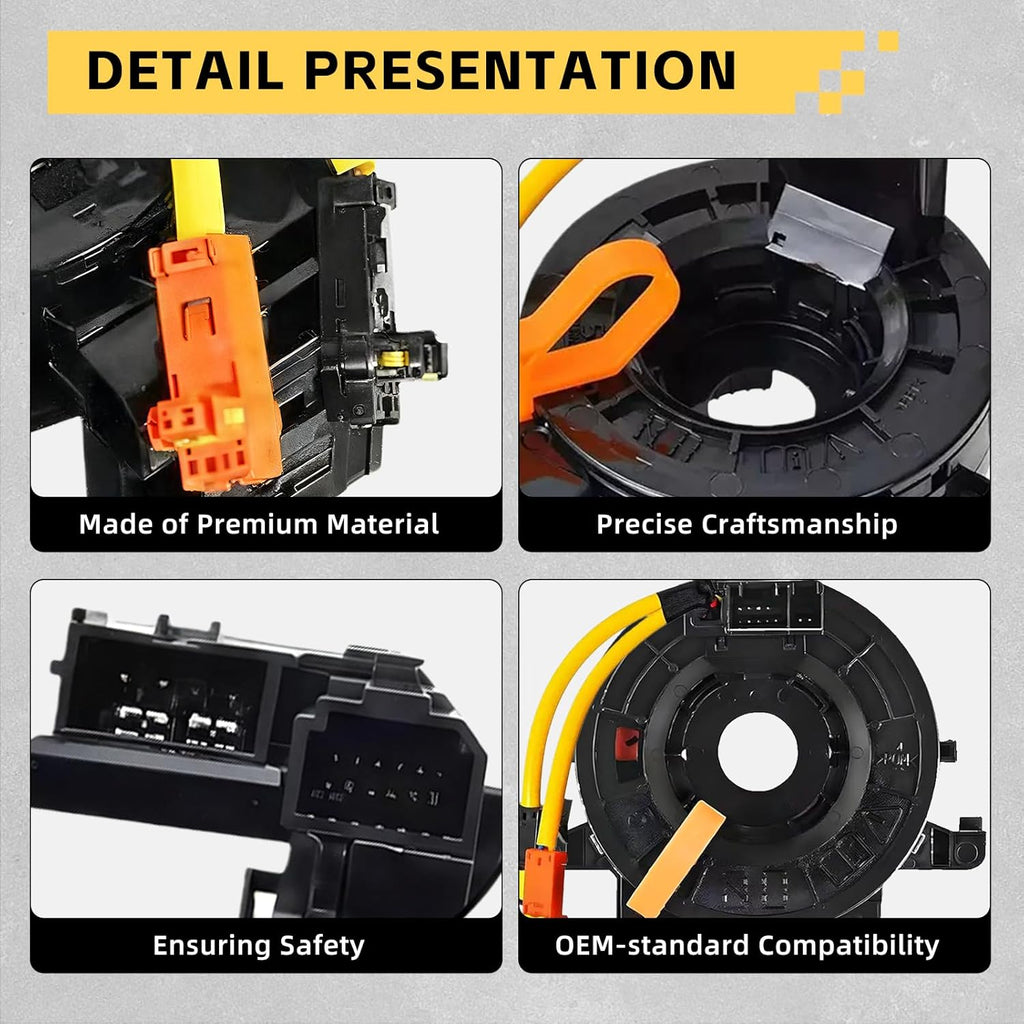 Replacement Wire Clock Spring Spiral Cable - Replaces 84306-48030 84306-0E010