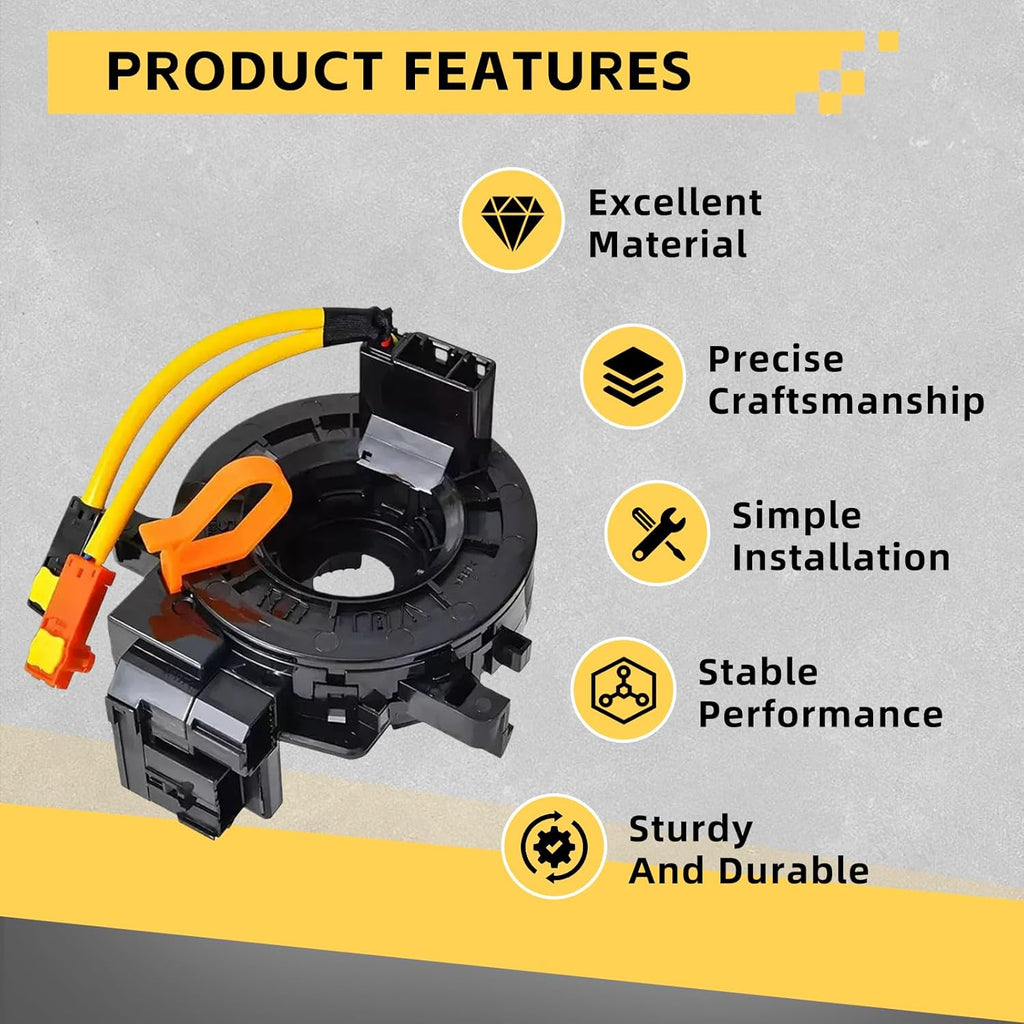 Replacement Wire Clock Spring Spiral Cable - Replaces 84306-48030 84306-0E010
