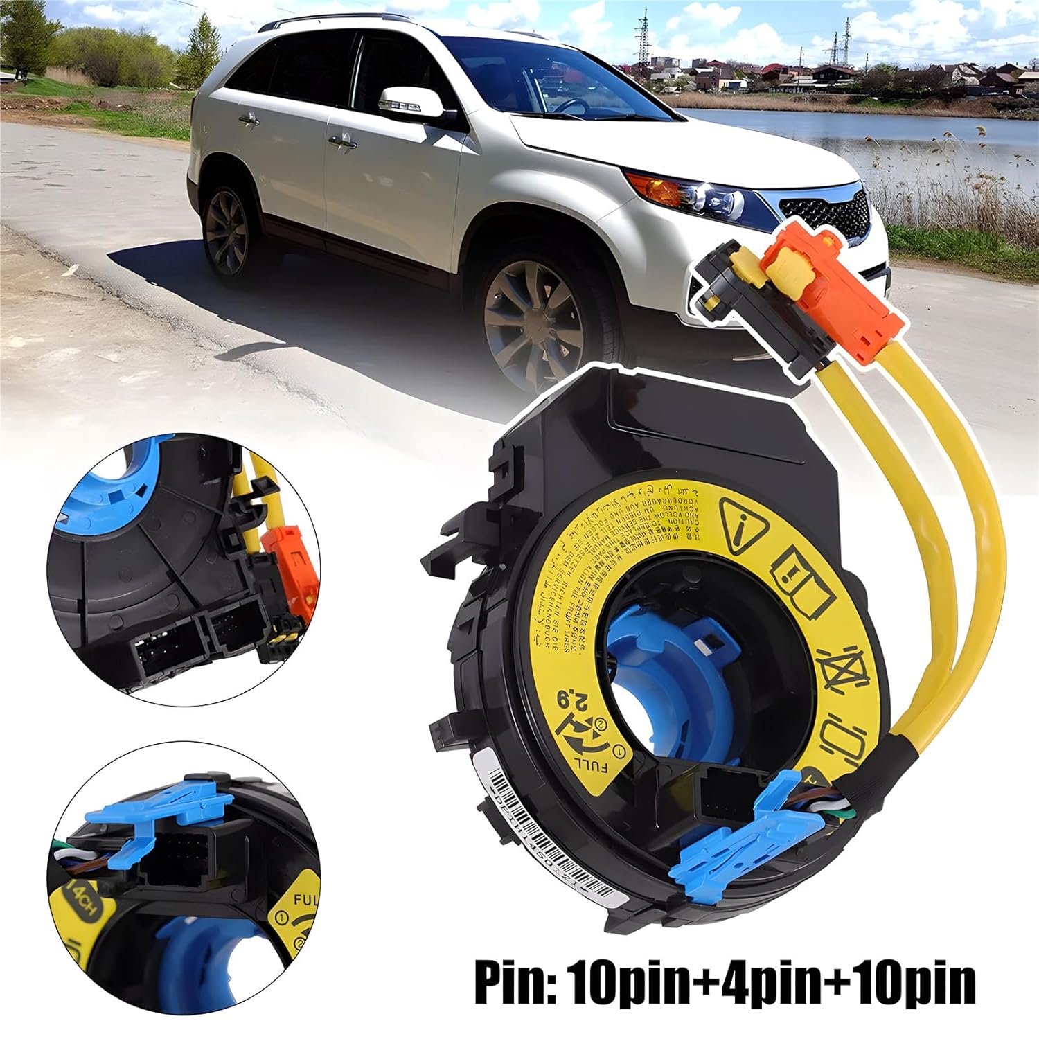 Replacement Wiring Harnesses Clcok-Spring for Kia Sorento 2011 2012 2013 2014 2015 Fits Part# 93490-1U480 93490-2P400 93490-1U125F 93490-1U180