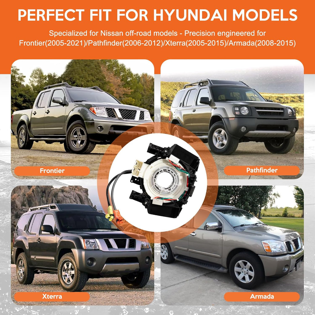 Replacement Wire Clcok-Spring Compatible with Nissan Frontier 2005-2021&Nissan Pathfinder 2006-2012&Nissan Xterra 2005-2015&Nissan Armada 2008-2015 Fits Part#25560-9BH3A 25560-9BH0B 25560-ZL44A