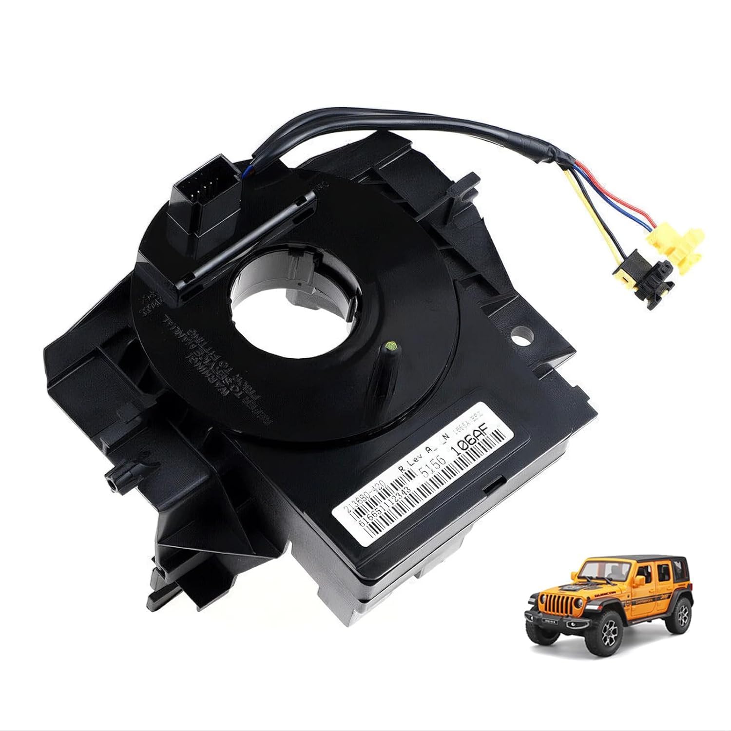 5156106AF Steering Sensor Assembly Clcok Spring Fits 2007-2018 Wrangler JK, Patriot MK/Compass MK;Grand Cherokee WK, Replaces 5156106AG/AA/AB. (with an Angle Sensor)