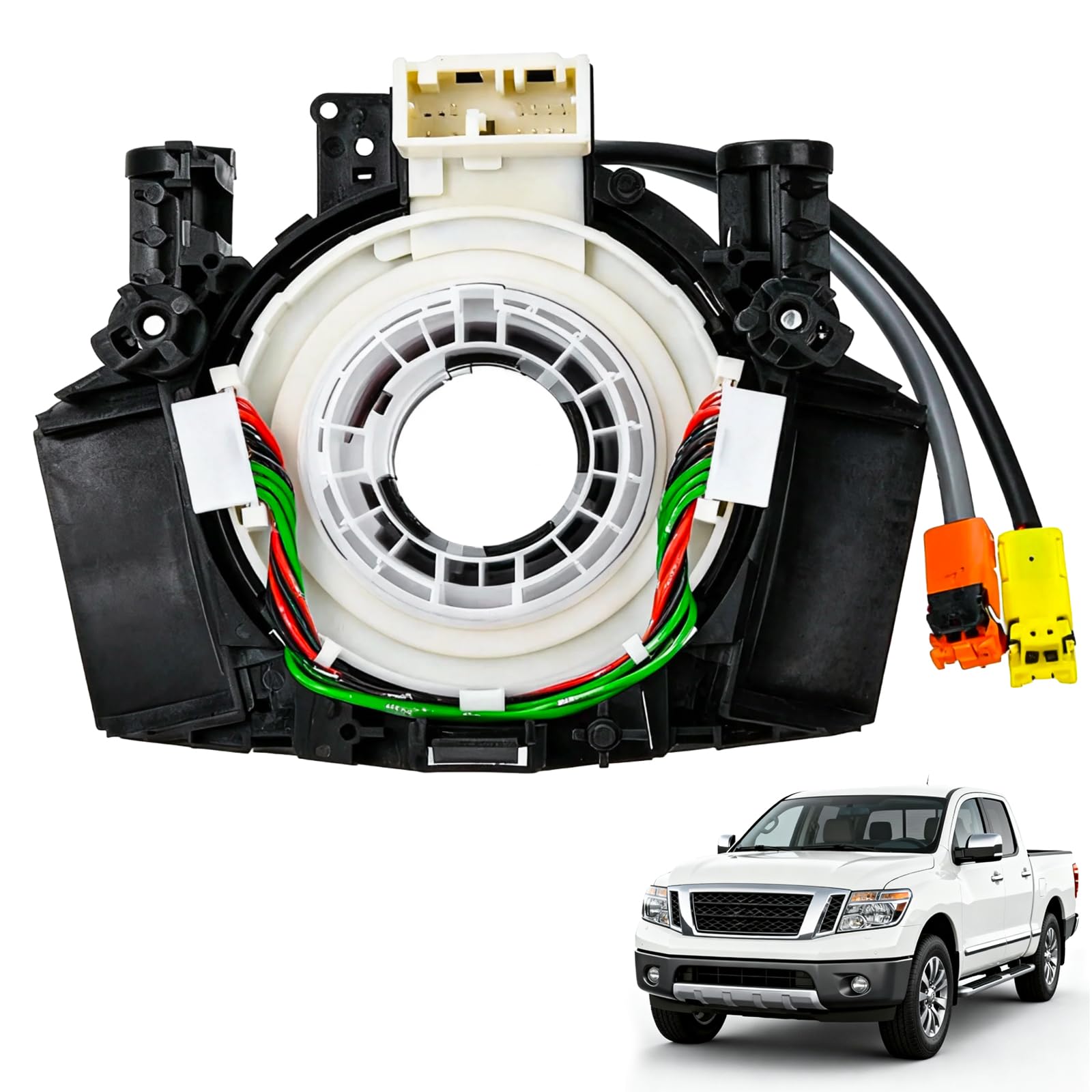 Wiring Harnesses Clcok-Spring for Nissan Titan 2004–2015, Nissan Rogue 2007–2015, Nissan Versa/Sentra 2007–2012, Murano 2003–2007, Maxima/Quest/350Z 2004–2009 Replacement# B5567-CB66A 25567-5X00A