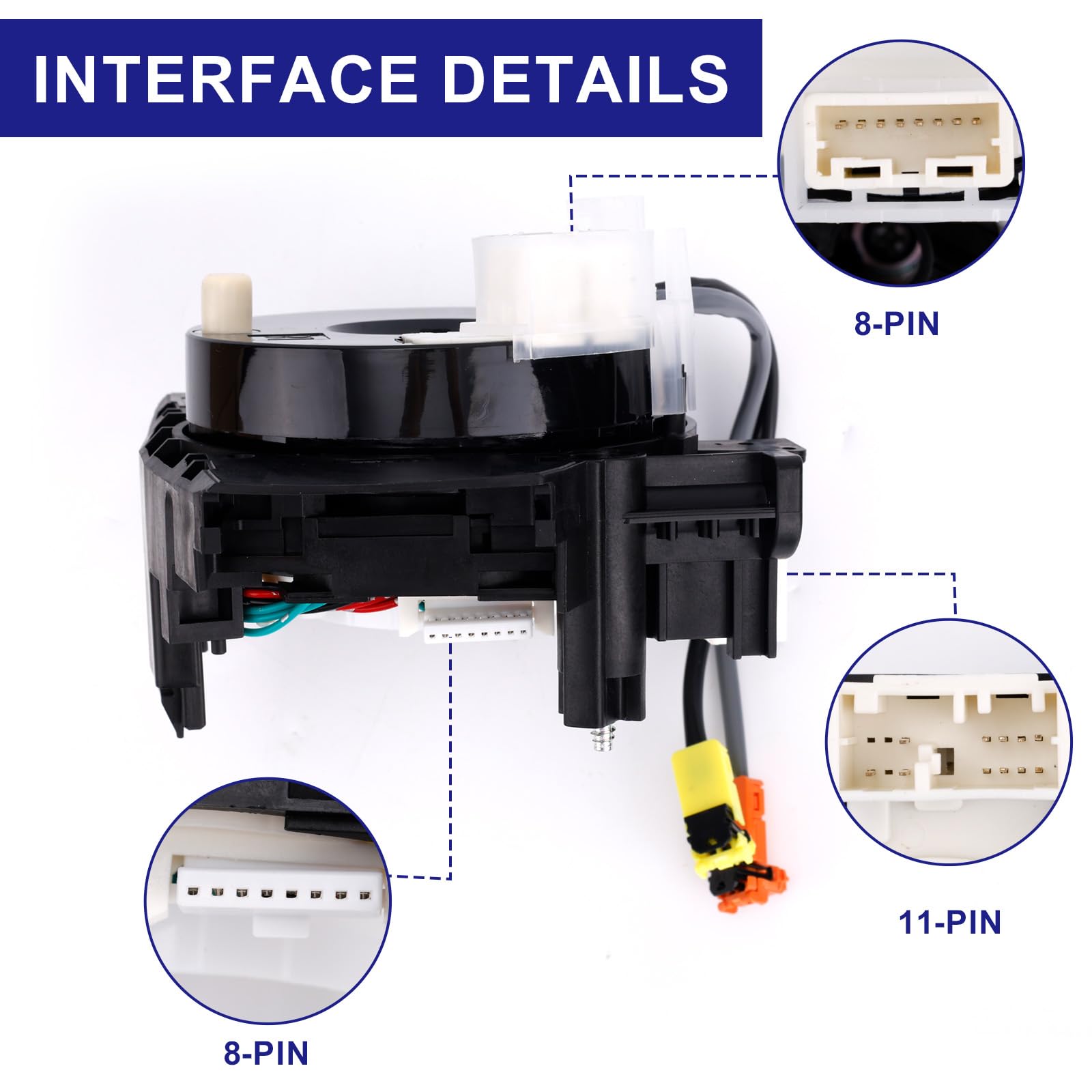 B5567-CB66A Replacement Wire Clcok-Spring, Compatible for 2004-2015/2007-2015/2007-2012 Fits Part 25567-ET025 25567-5X00A/ 25560-9CH2D, Auto Car Accessories