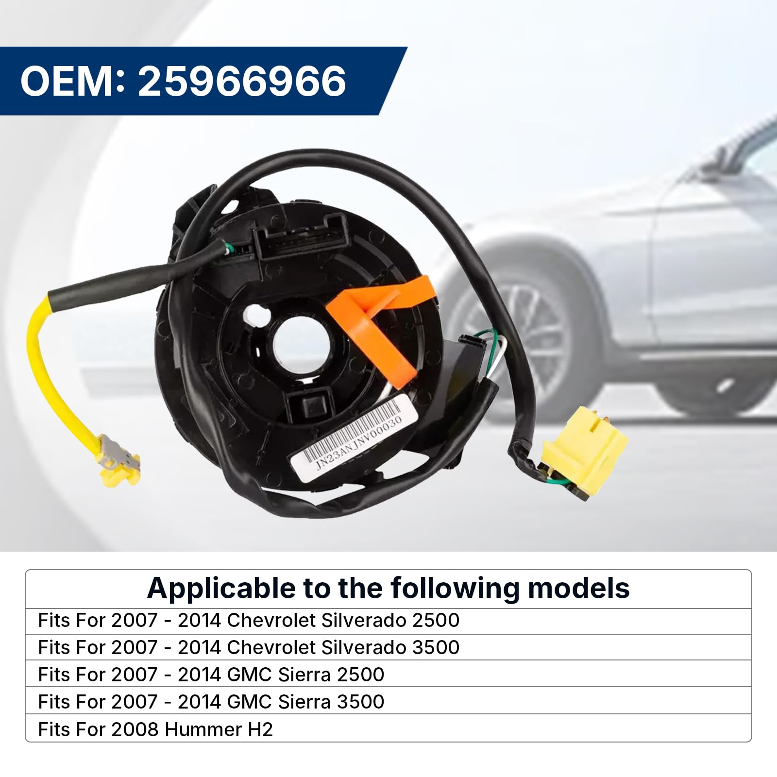 Clock-Spring 25966966 for 2007-2014 Chevrolet Silverado GMC Sierra 2500HD 3500HD