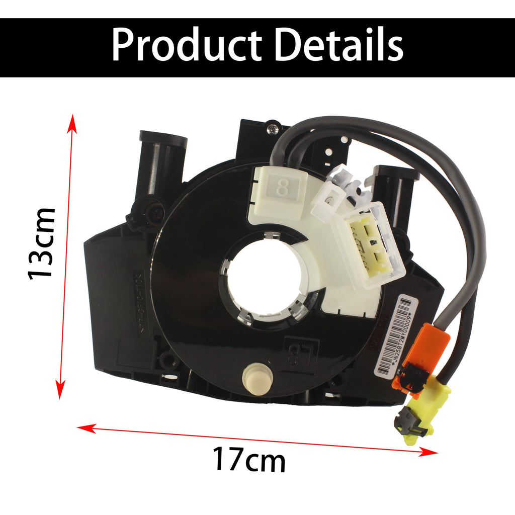 25560-JD003 Single Spiral Cable Without an Angle Sensor for Nissan Sentra/Versa 2007-2012 Replaces Part#25560-JD003 25567-ET025 25567-5X00A 25567-EB60A B5567-CB66A