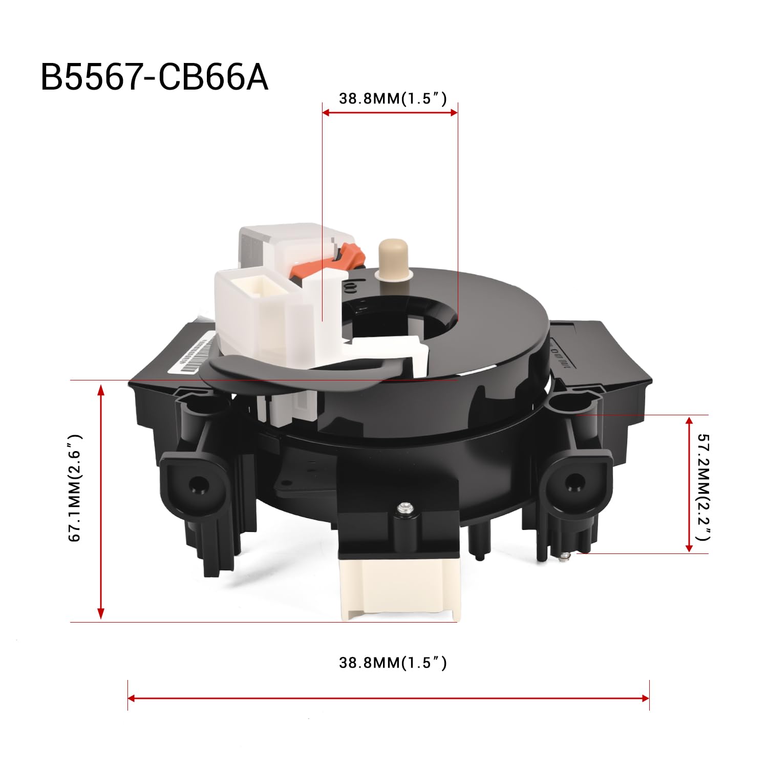 B5567-CB66A Replacement Wire Clcok-Spring for Nissan Titan 2004-2015,Rogue 2007-2015,Versa/Sentra 2007-2012,Murano 2003-2007,Maxima/Quest/350Z 2004-2009 Fits Part#25567-ET025 25567-5X00A 25560-9CH2D