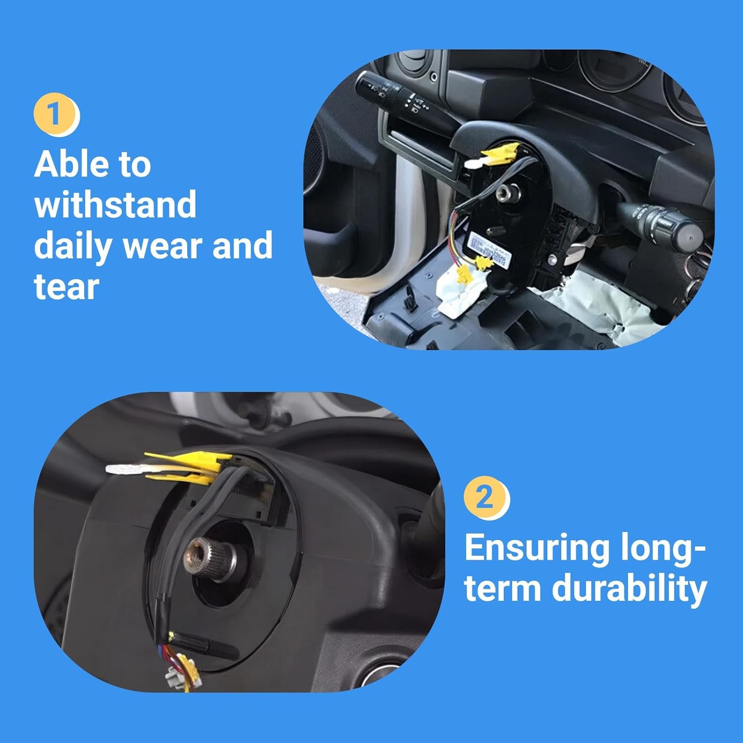 5156106AF Steering Sensor Assembly Clcok Spring Fits 2007-2018 Wrangler JK, Patriot MK/Compass MK;Grand Cherokee WK, Replaces 5156106AG/AA/AB. (with an Angle Sensor)