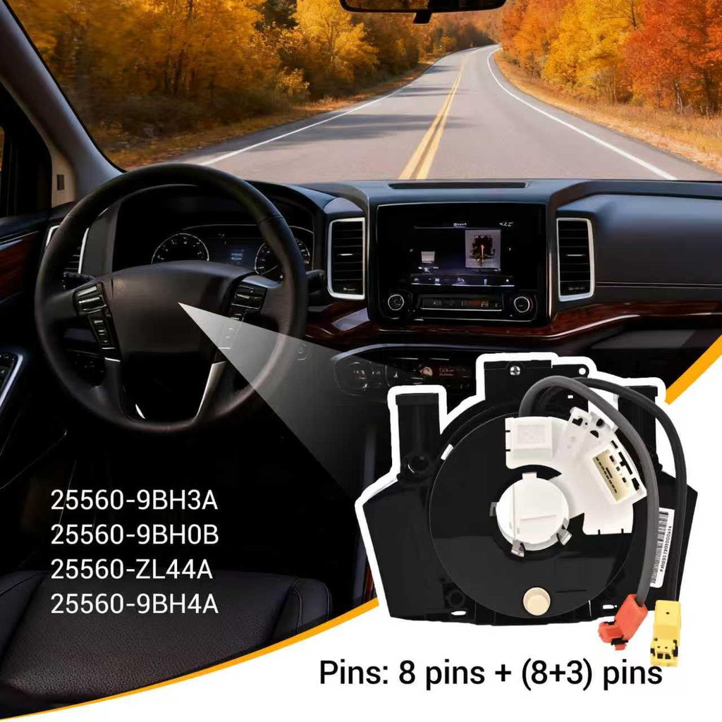 Replacement Clock Spring Compatible with Nissan Frontier&Xterra 2006-2015 ，Pathfinder 2006 2007 2008 2009 2010 2011 2012，Armada 2008 2009 2010 2011 2012 2013 2014 2015 No Heated Steering Wheel.