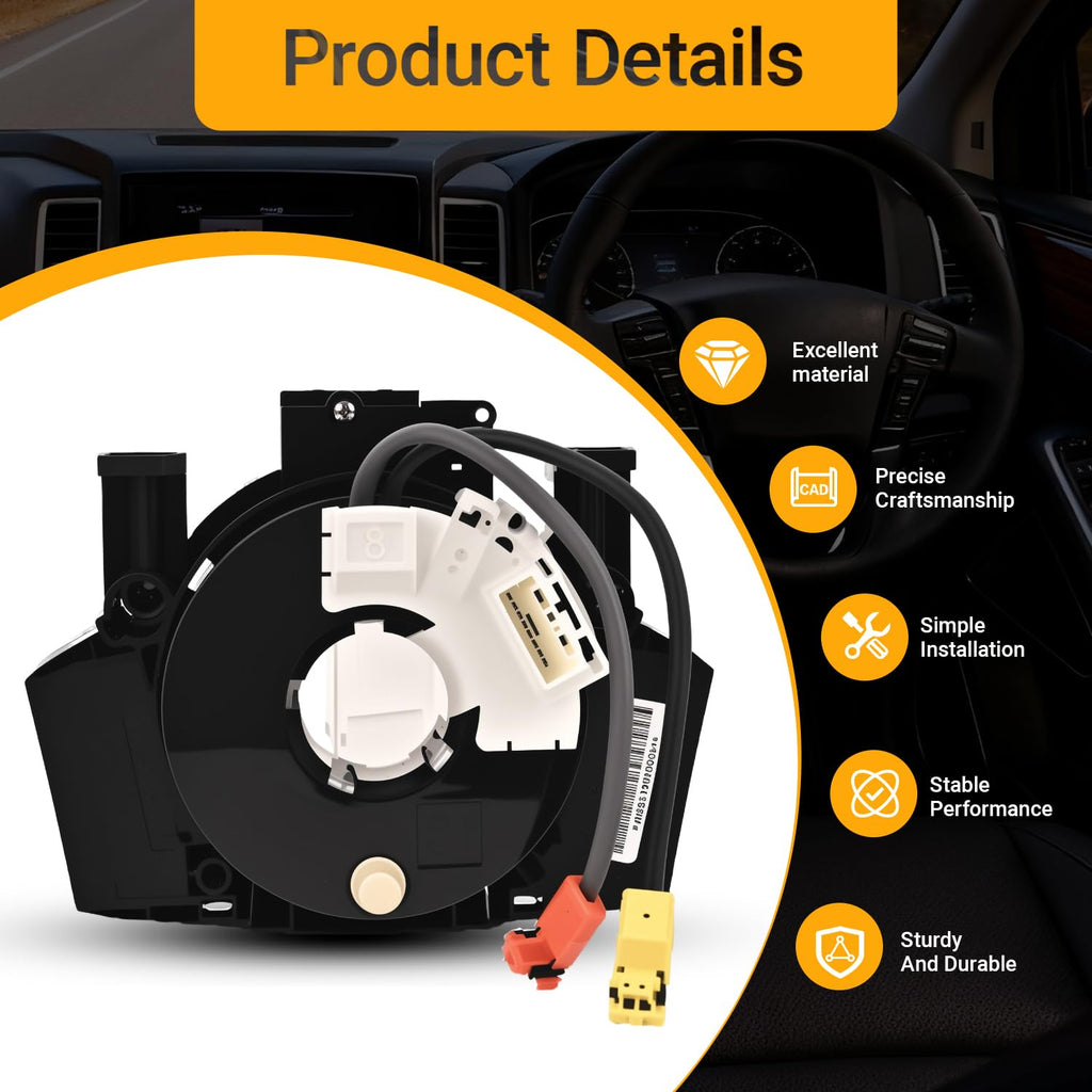 B5567-CB66A Replacement Wire Clcok-Spring for Nissan Titan 2004-2015,Rogue 2007-2015,Versa/Sentra 2007-2012,Murano 2003-2007,Maxima/Quest/350Z 2004-2009 Fits Part#25567-ET025 25567-5X00A 25560-9CH2D