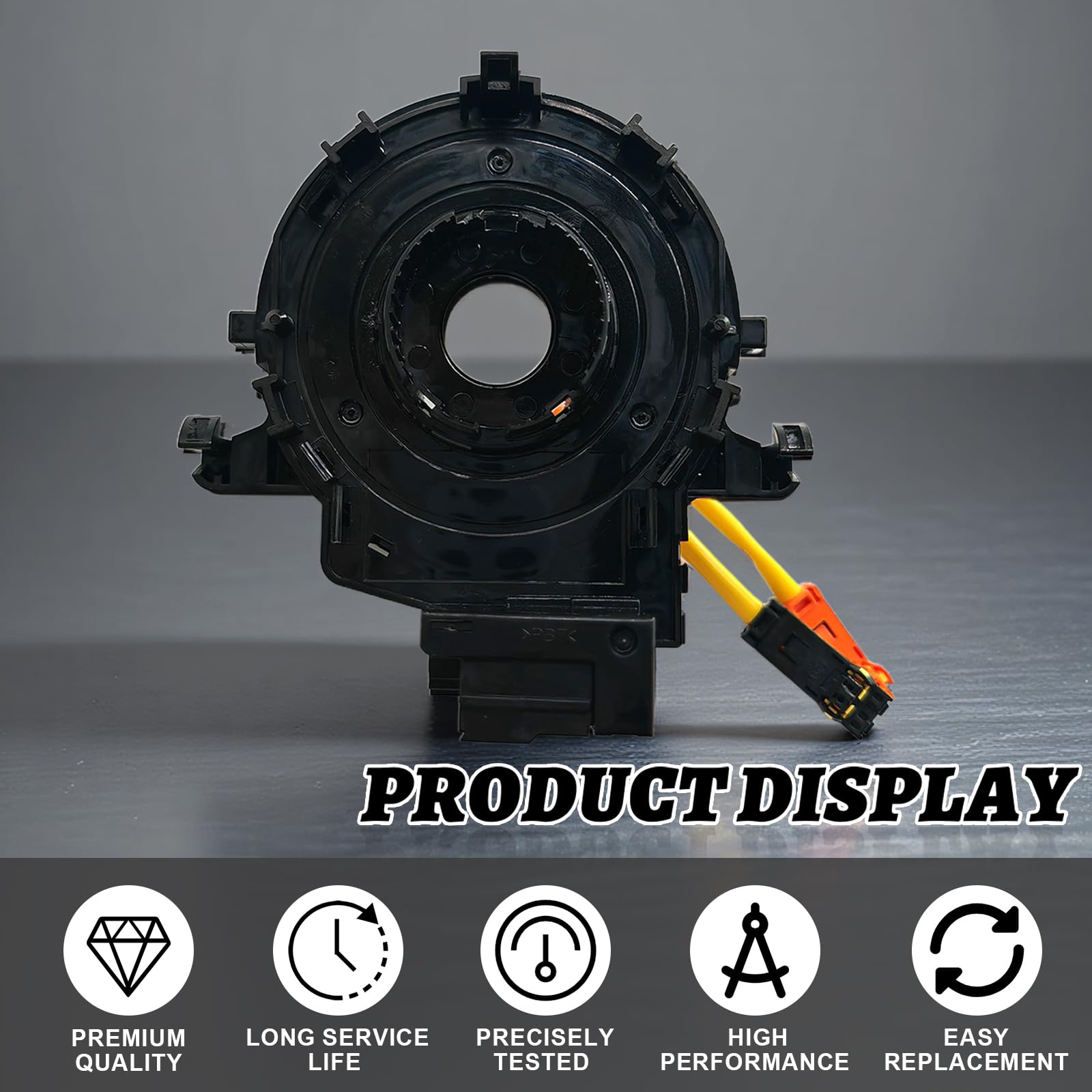 Replacement Steering Wheel Wire Harness for Toyota Camry Corolla, RAV4, Tacoma Tundra Prius Sienna 4Runner Highlander Avalon Yaris Sequoia Matrix Prado 84306-48030 84306-0E010 84306-06140