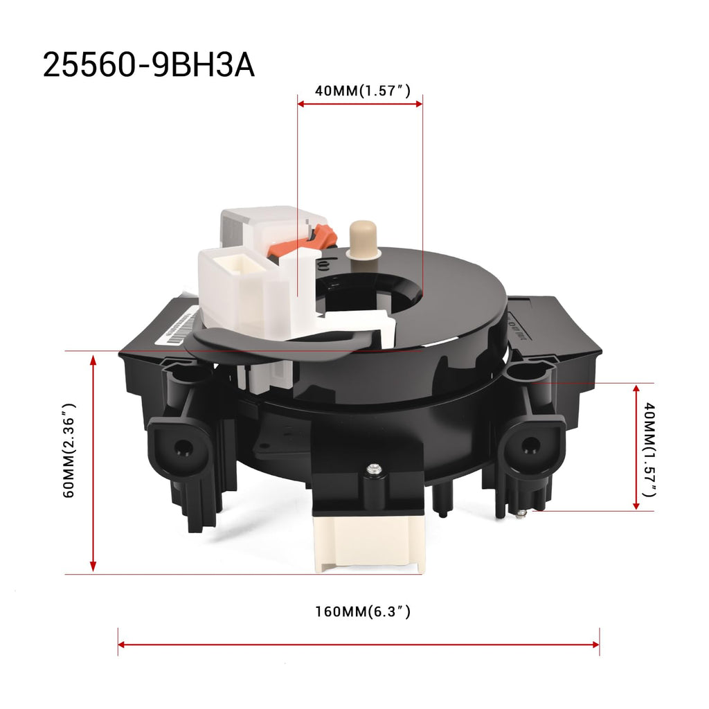Replacement Clock Spring Compatible with Nissan Frontier&Xterra 2006-2015 ，Pathfinder 2006 2007 2008 2009 2010 2011 2012，Armada 2008 2009 2010 2011 2012 2013 2014 2015 No Heated Steering Wheel.