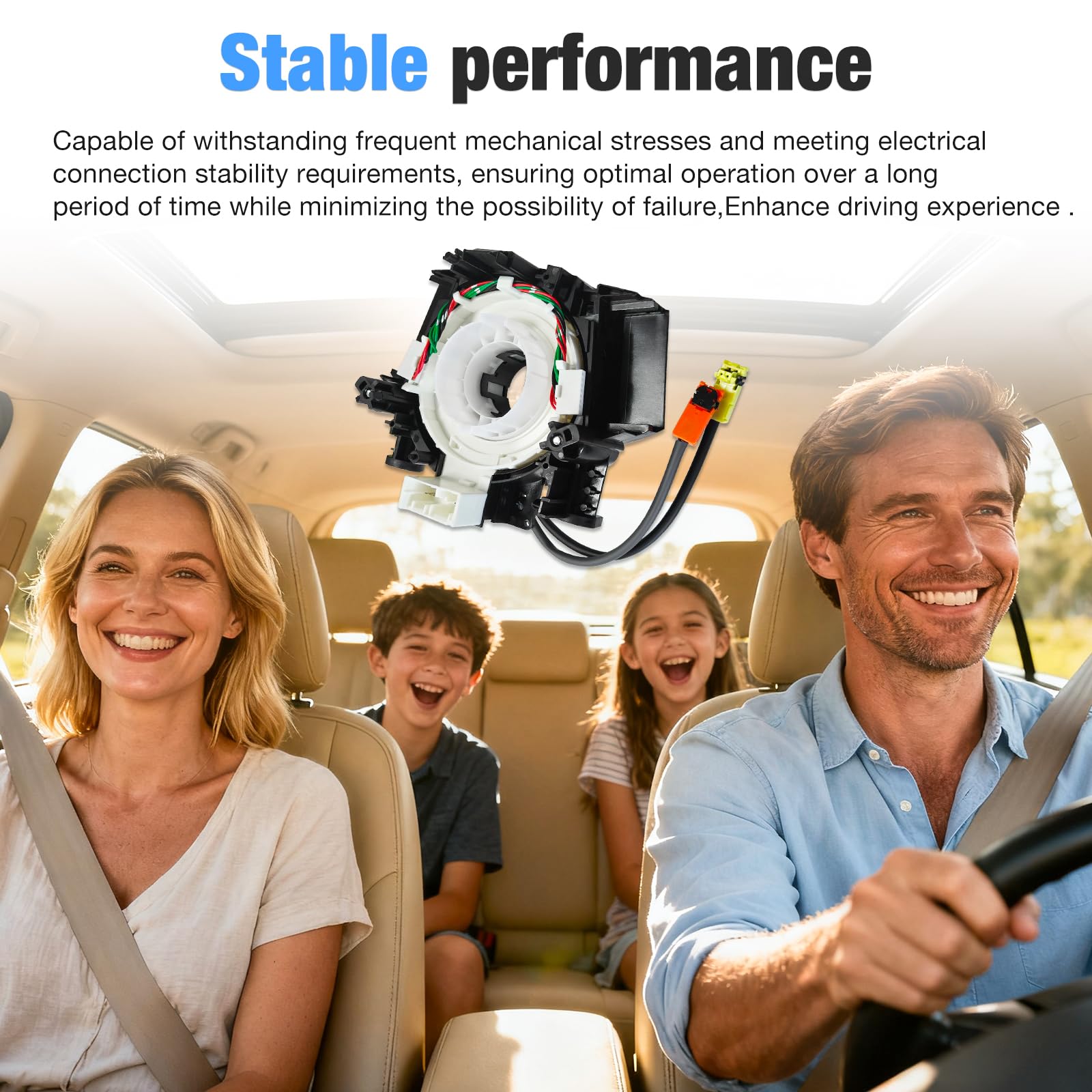 Wiring Harnesses Clcok-Spring for Nissan Titan 2004–2015, Nissan Rogue 2007–2015, Nissan Versa/Sentra 2007–2012, Murano 2003–2007, Maxima/Quest/350Z 2004–2009 Replacement# B5567-CB66A 25567-5X00A